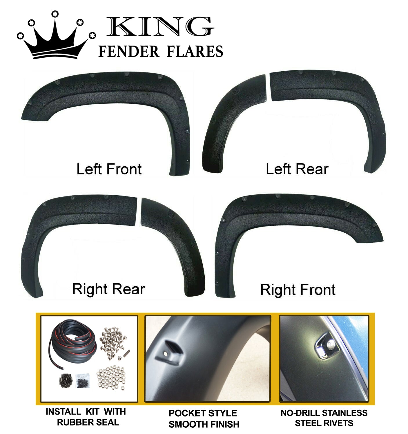 2007-2014 CHEVY TAHOE 4DR ONLY POCKET STYLE