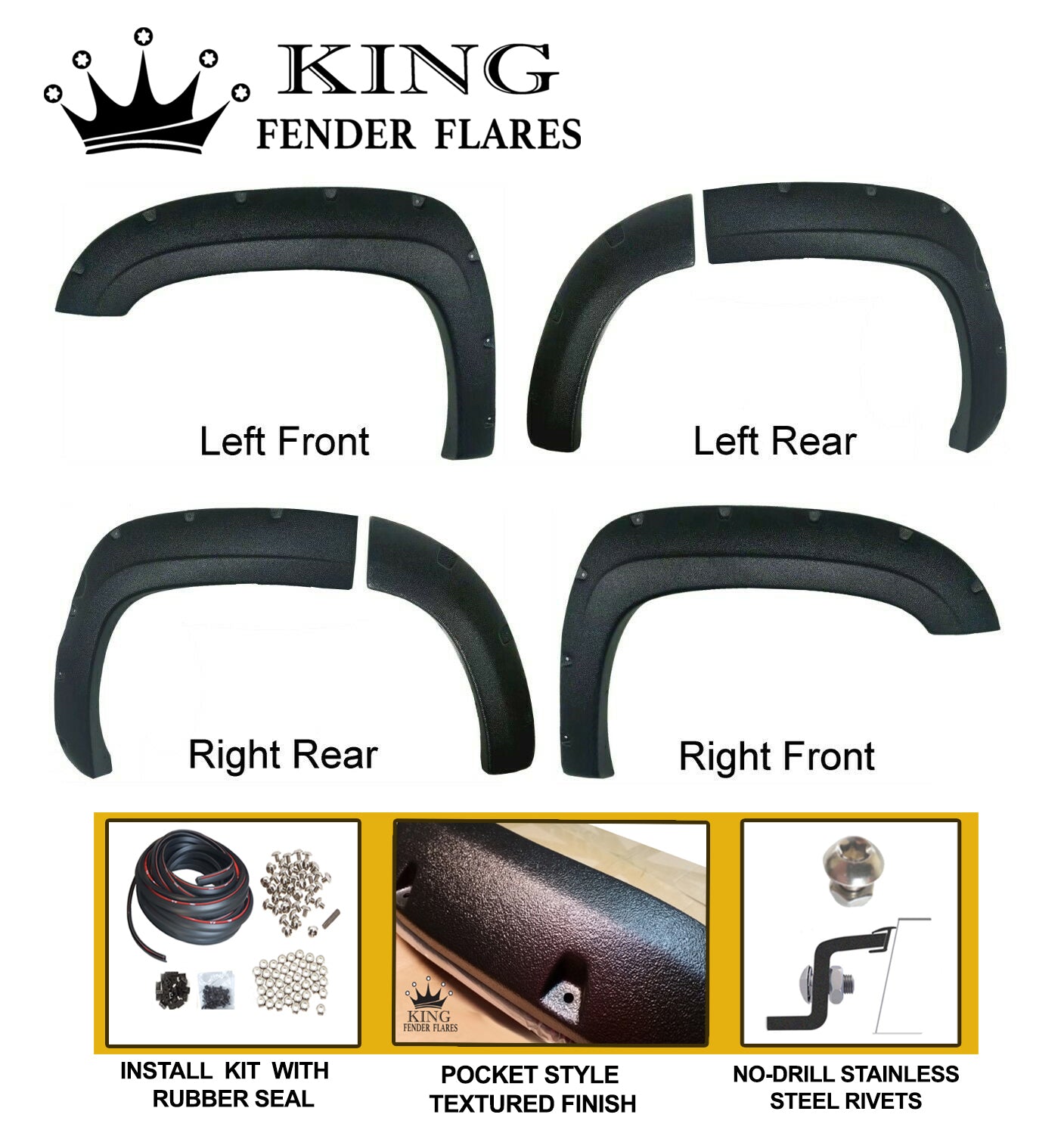 2007-2014 CHEVY TAHOE 4DR ONLY POCKET STYLE