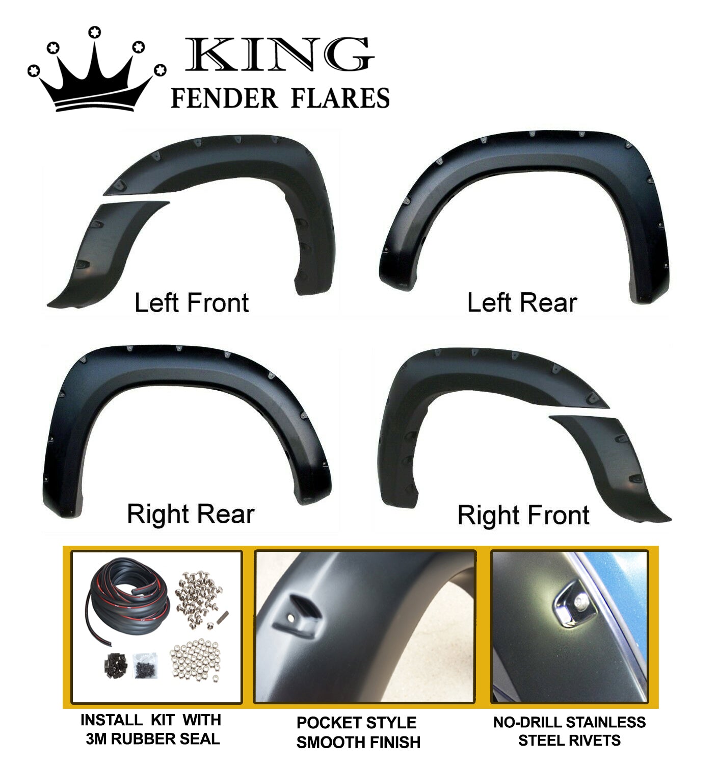 2005-2011 TACOMA SHORT BED POCKET STYLE