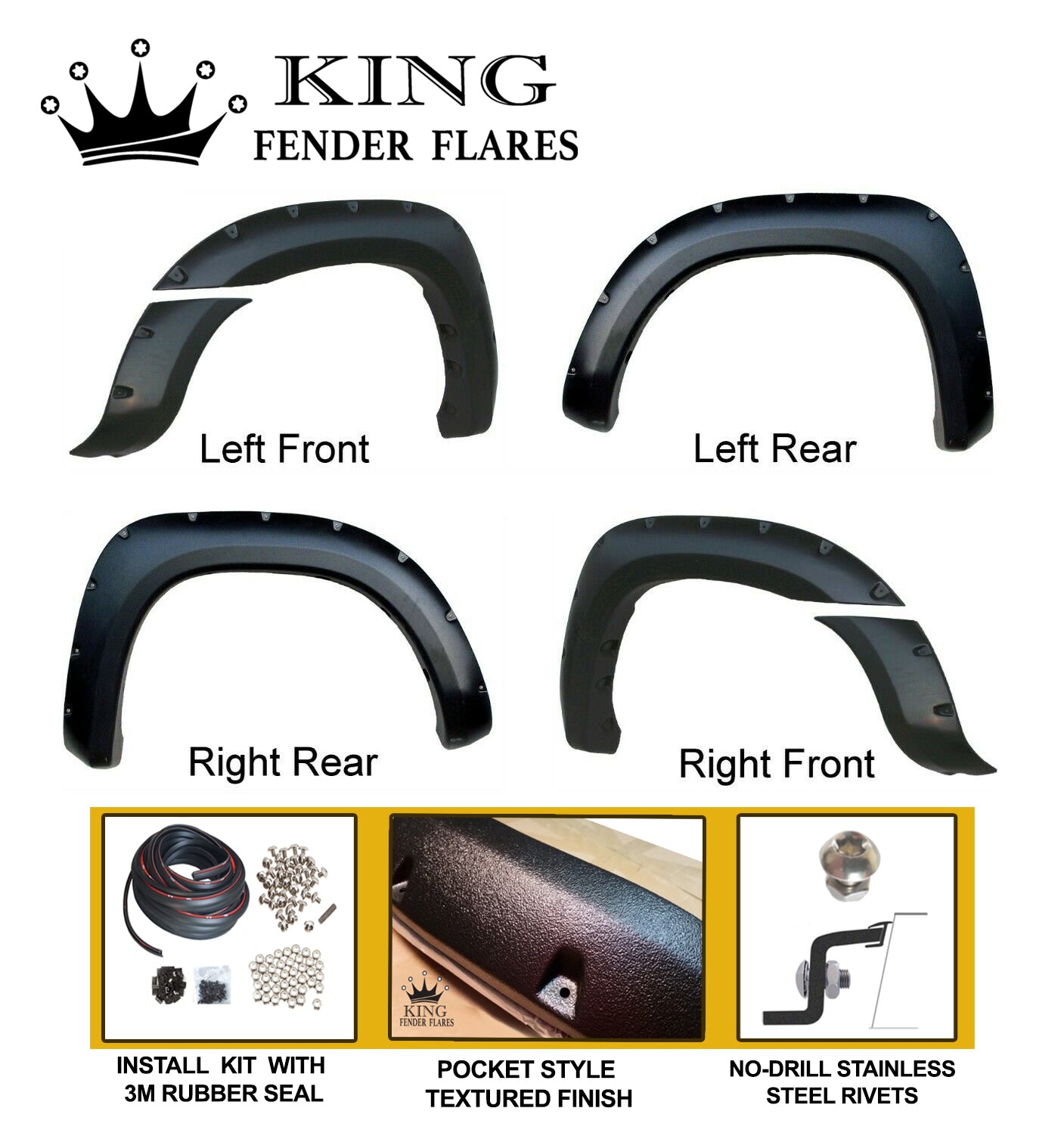 2005-2011 TACOMA SHORT BED POCKET STYLE