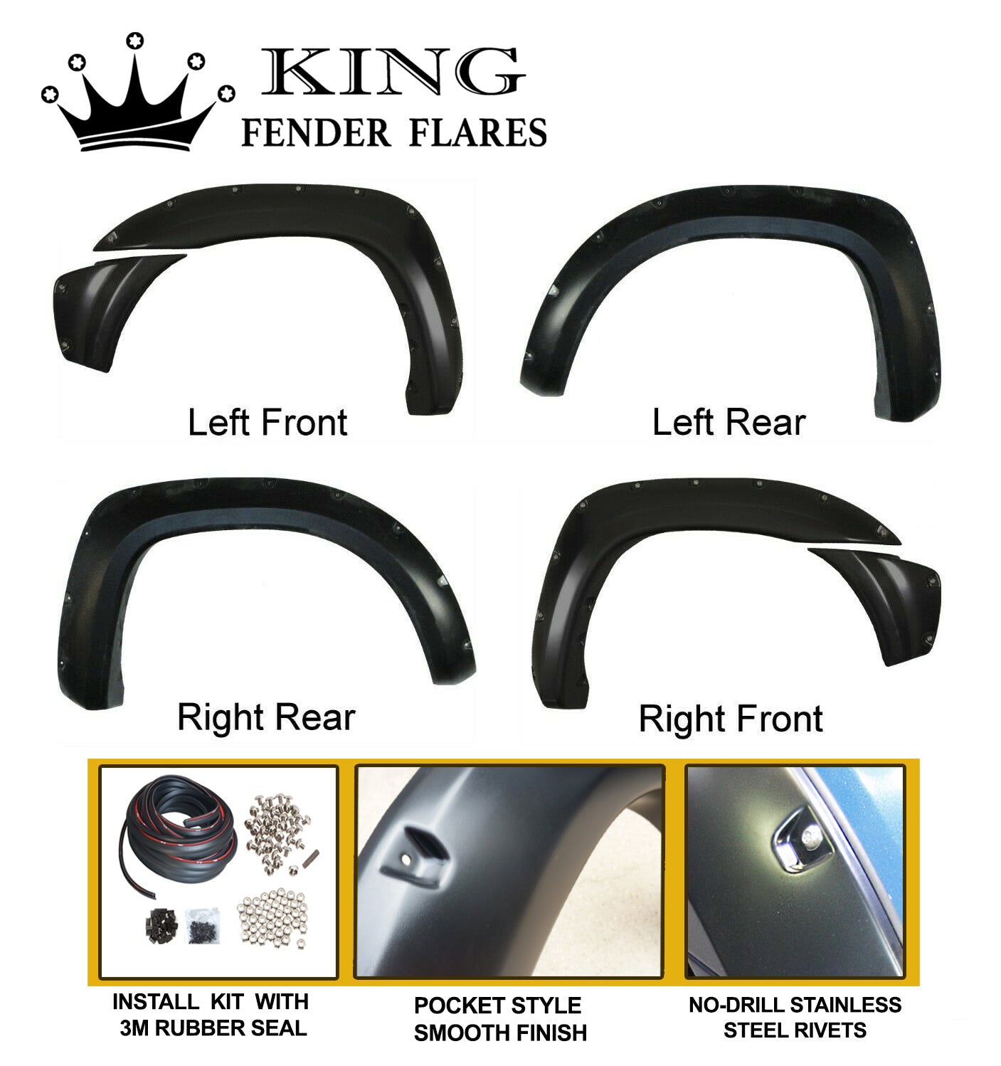 2012-2015 TACOMA SHORT BED POCKET STYLE
