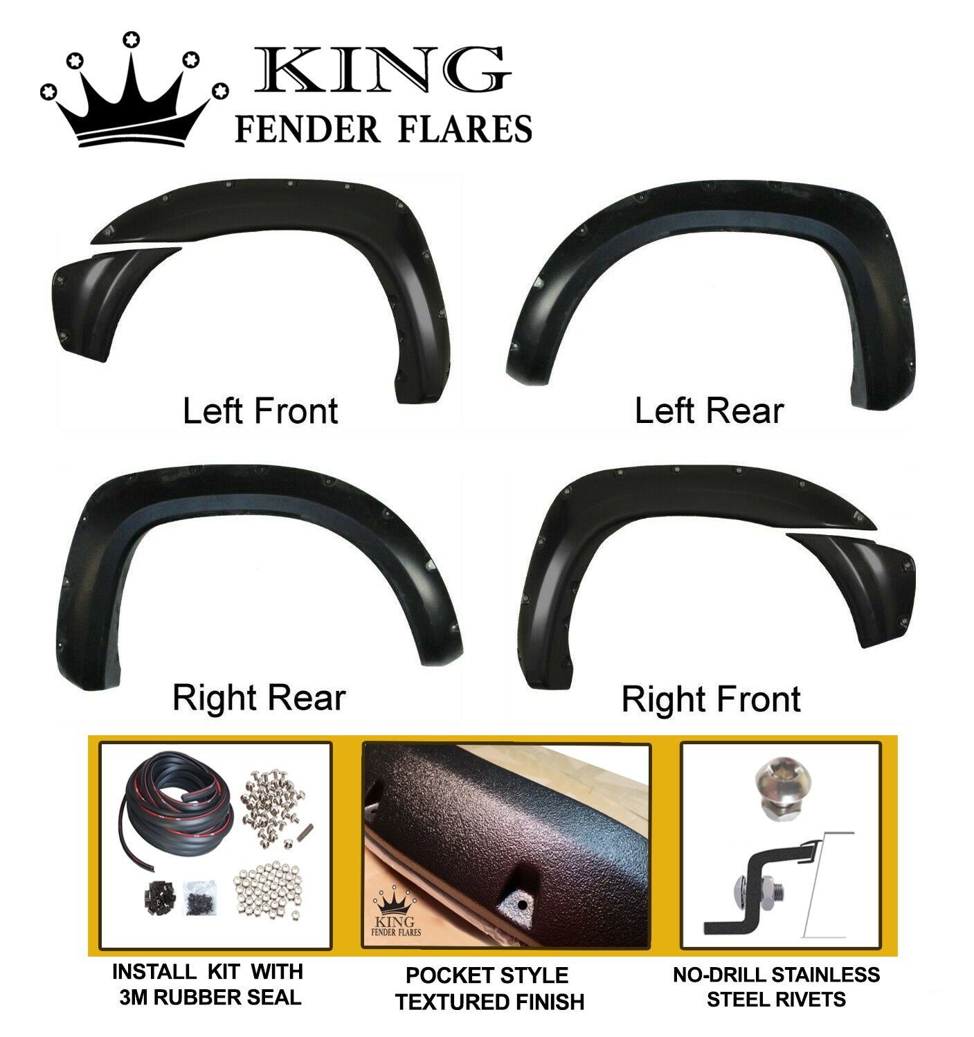 2012-2015 TACOMA SHORT BED POCKET STYLE