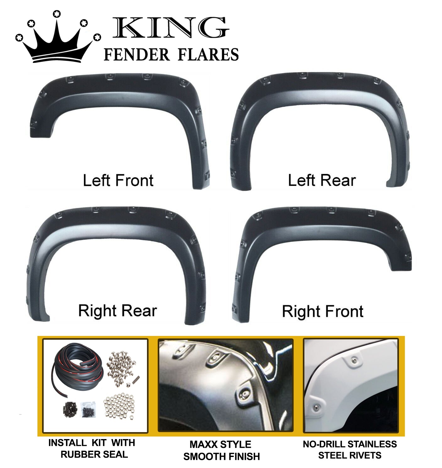 2007-2013 SIERRA 1500 69.3 bed length MAXX STYLE