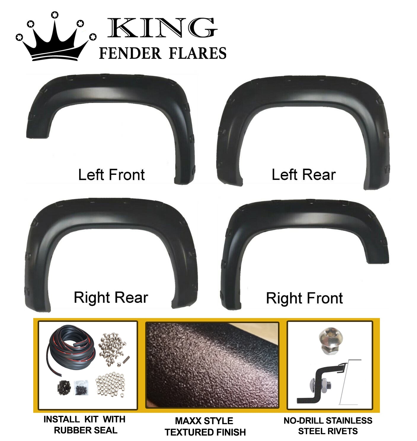 2011-2014 SIERRA 2500 78.7" 97.6" bed length MAXX STYLE