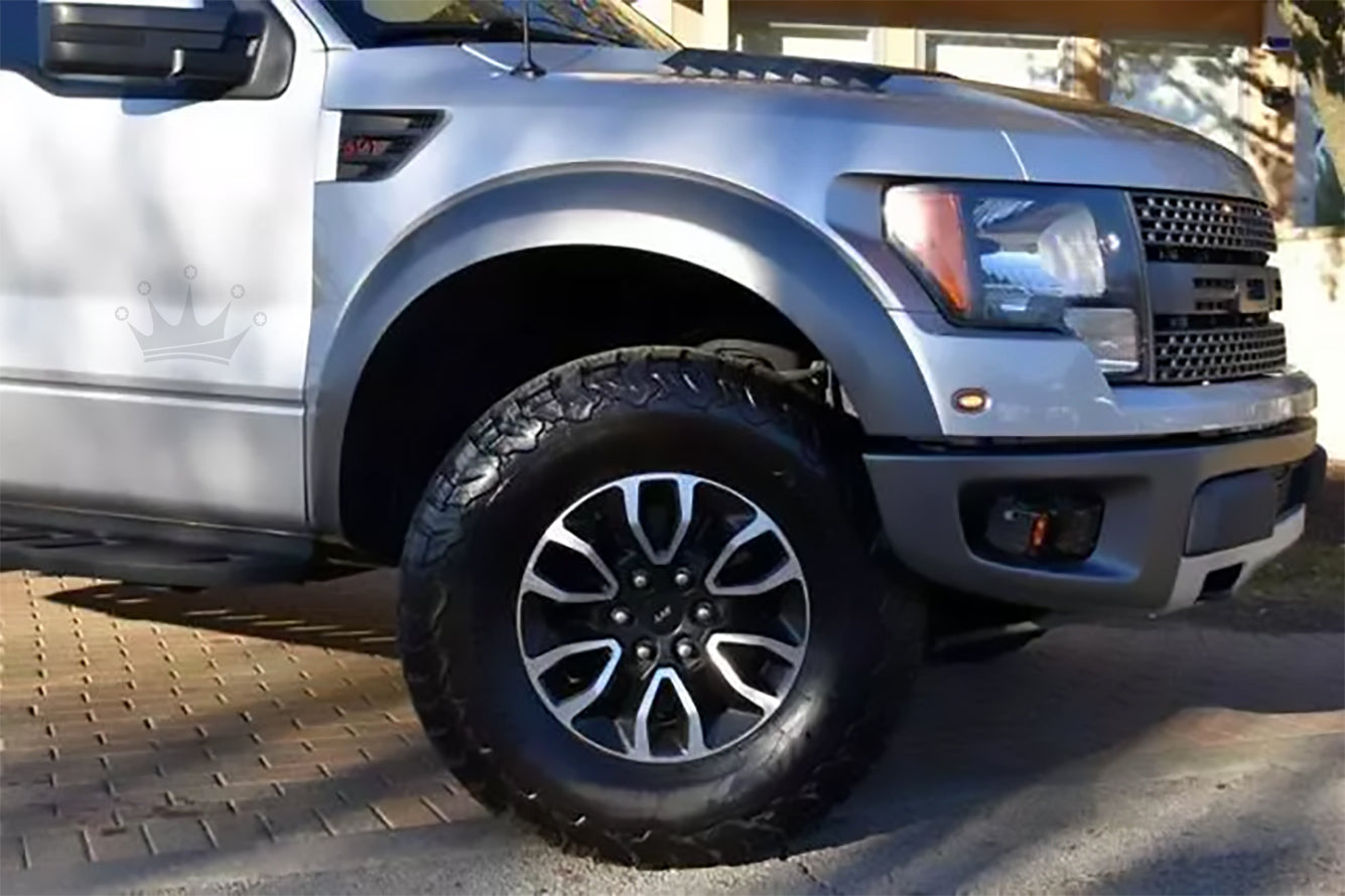Silver Raptor Fenders 2010-2014 FORD RAPTOR FACTORY-STYLE – king fender flares