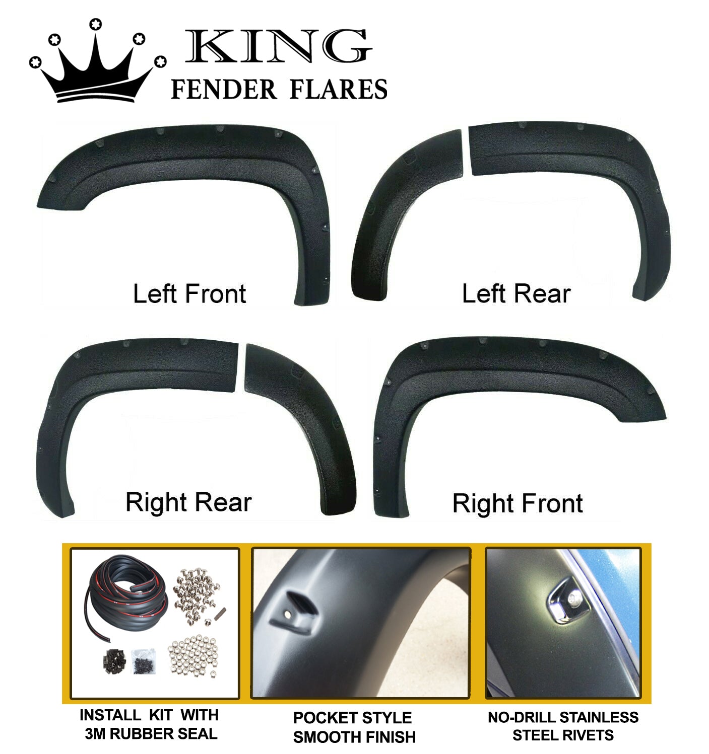 2007-2014 TAHOE 4DR POCKET STYLE